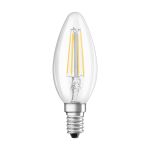 Ledvance Classic LED E14 Kaars Filament Helder 4W 470lm - 827 Zeer Warm Wit | Vervangt 40W