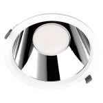 Ledvance LED Downlight Comfort Dali UGR19 Aluminium Wit 42W 5000lm 55D - 930 Warm Wit | Zaagmaat 250mm - IP44 - Beste Kleurweergave - Dali Dimbaar