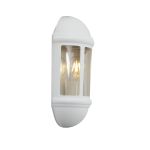 Ansell LED Wandlamp Latina Halve Lantaarn Wit - Geschikt voor E27 tot 42W | IP65