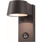 D'Lite Wandlamp Lira Zwart 7W 600lm 830 Warm Wit | IP54 - Bewegingssensor