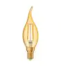 Osram Vintage 1906 LED E14 gebogen punt Kaars Filament Goud 2.5W 220lm - 824 Zeer Warm Wit | Vervangt 25W
