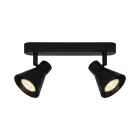 Nordlux Eik 2 Spot Metaal Zwart | Geschikt voor 2x GU10