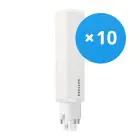 Voordeelpak 10x Philips CorePro PL-C LED 6.5W 840 | Koel Wit - 4-Pin - Vervangt 18W