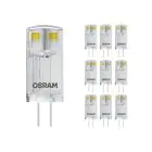 Voordeelpak 10x Osram Parathom LED Pin G4 0.9W 100lm - 827 Zeer Warm Wit | Vervangt 10W